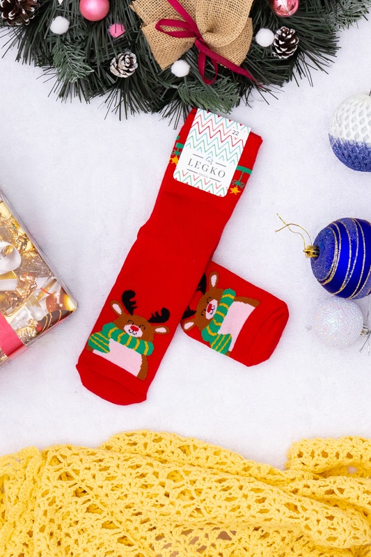 Шкарпетки дитячі "Новорічні" (зима)